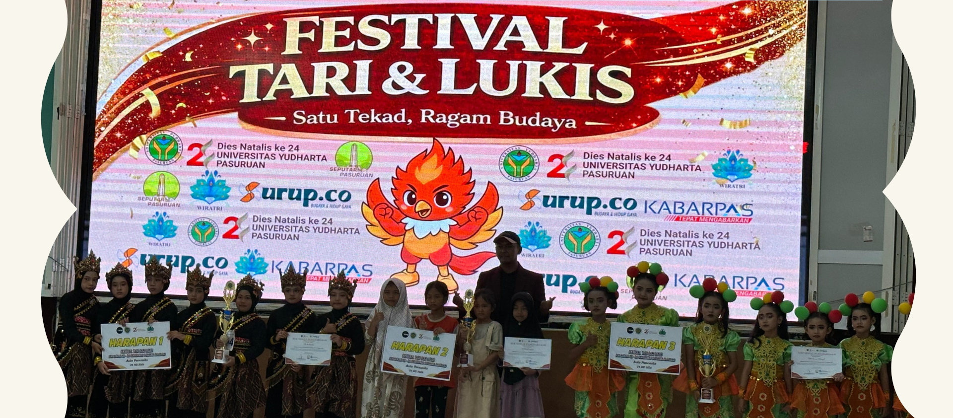 Grup Tari MIT Ar Roihan Raih Juara Dies Natalis  Ke-24 Universitas Yudharta Pasuruan