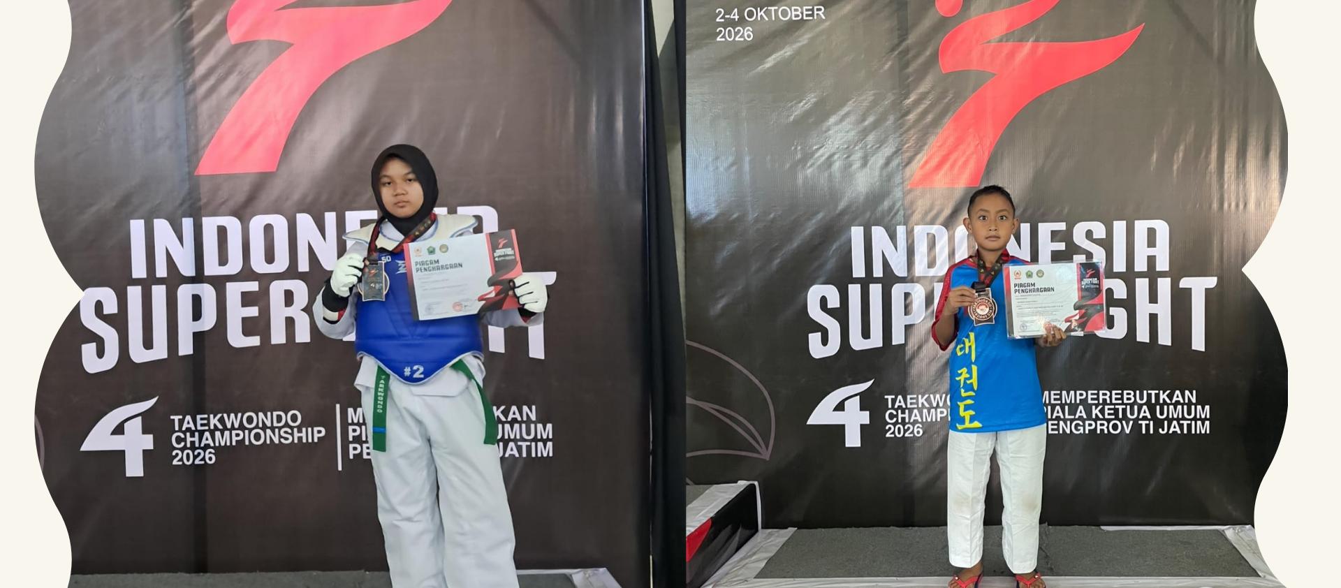 Atlet Taekwondo Raih Juara Indonesia Superfight 4 Tahun 2026